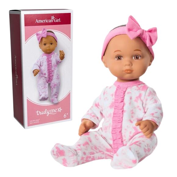 American Girl Little Bitty Baby Doll 7.75" Brown Hair & Eyes PJ Sleeper Box New - Picture 4 of 11